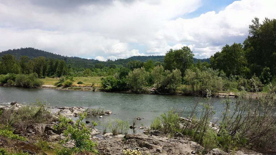 The Rogue River in Grants Pass, Oregon